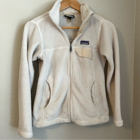 Patagonia Women’s Full Zip Fleece Jacket in Pearl - White X-Dye, Size X-Small - Picture 1 of 9